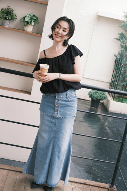 Élodie Denim Mermaid Skirt