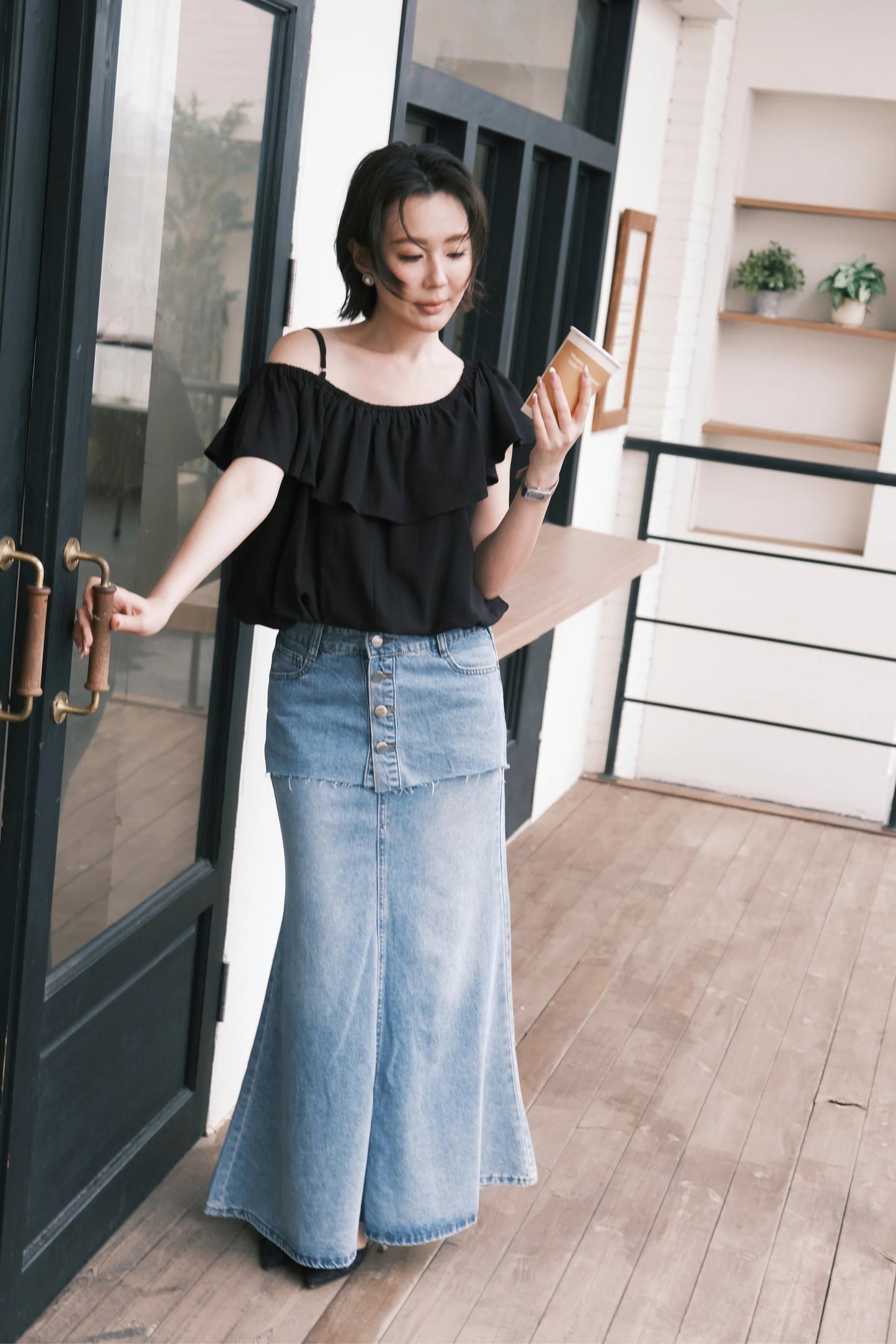 Élodie Denim Mermaid Skirt