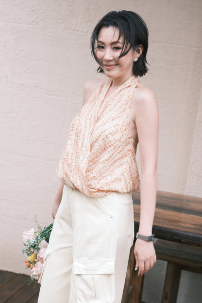 Noémie Pocket Denim Jorts In Light Yellow