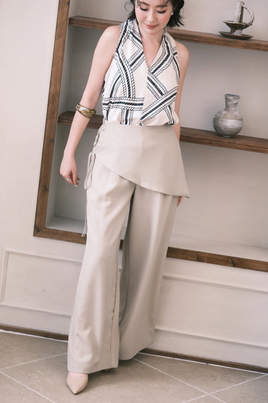 Sloane Wide-Leg Pants in Khaki