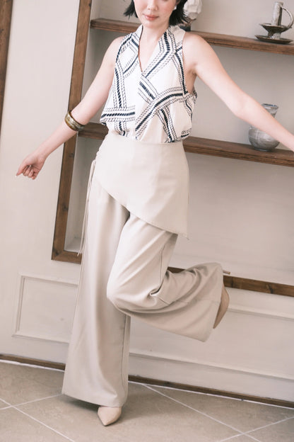 Sloane Wide-Leg Pants in Khaki