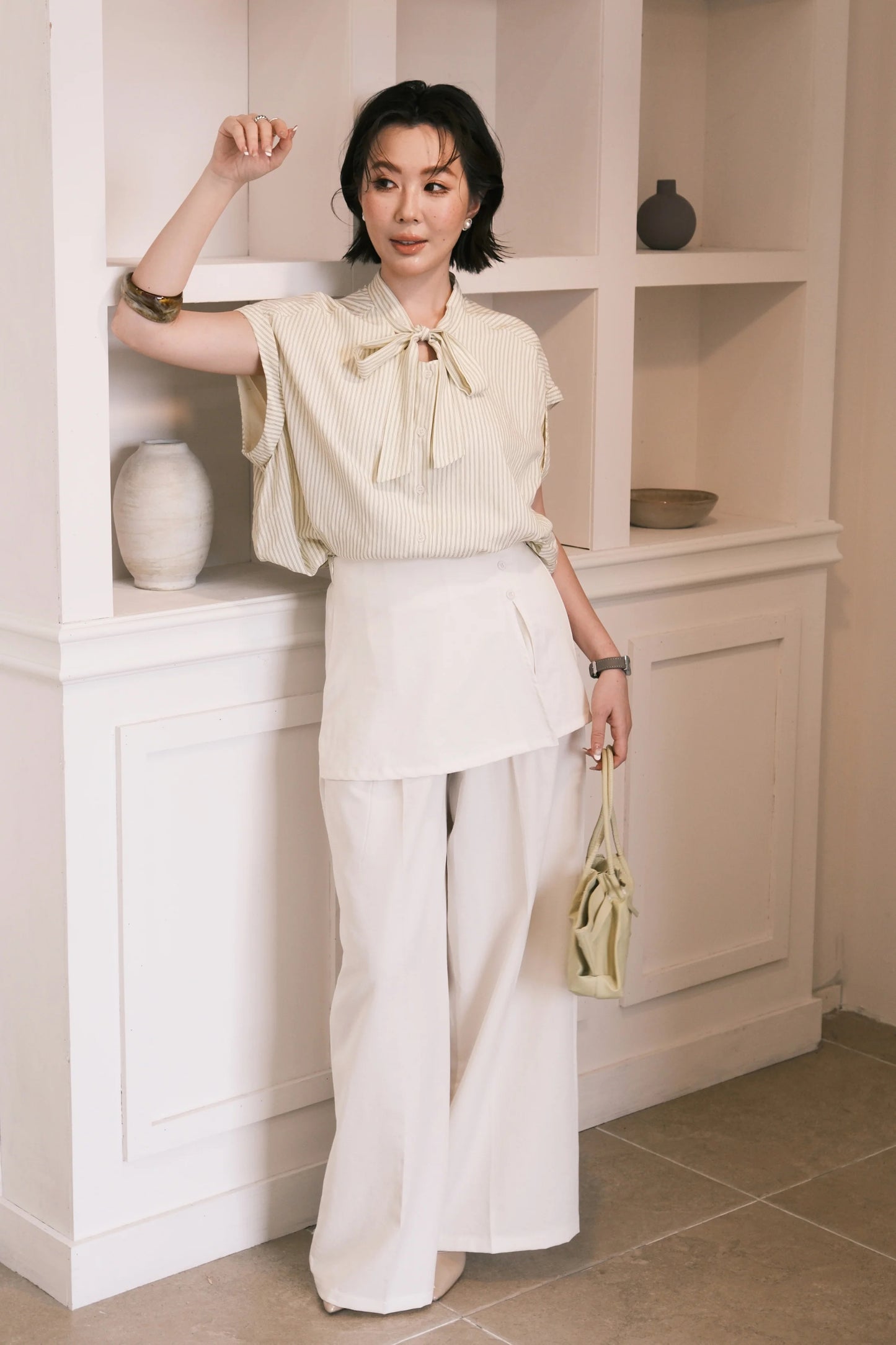 Harper Wide-Leg Pants in White
