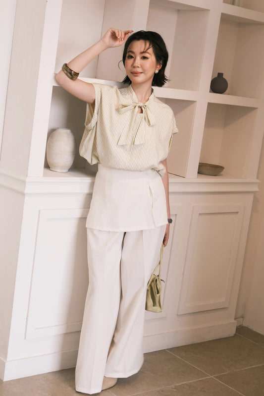 Harper Wide-Leg Pants in White