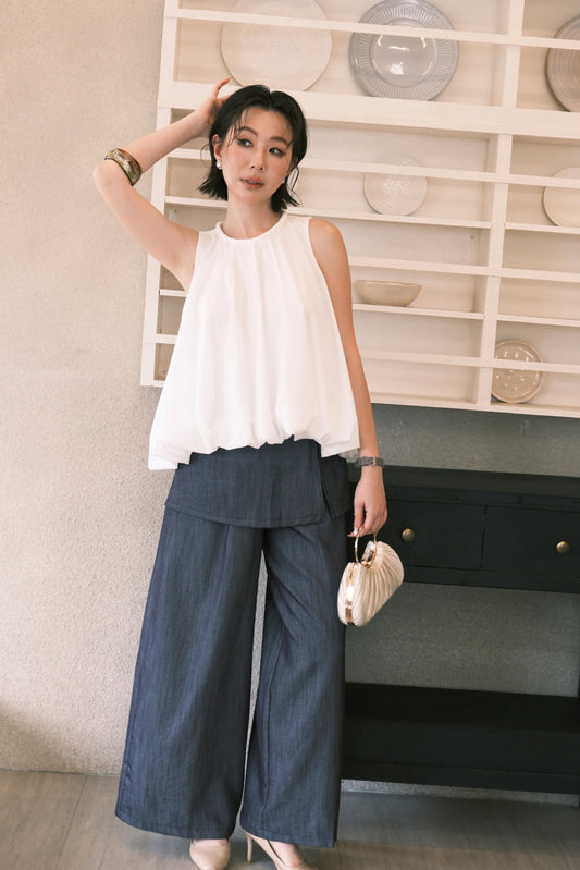 Skye Bubble Top in White