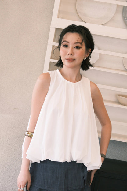 Skye Bubble Top in White