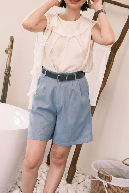 Skye Tailored Shorts in Blue