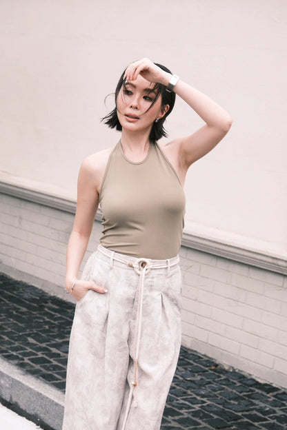 Sabrina Halter Top in Green