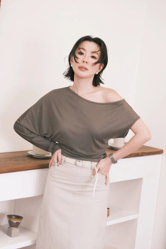 Soleil Asymmetrical Top in Green