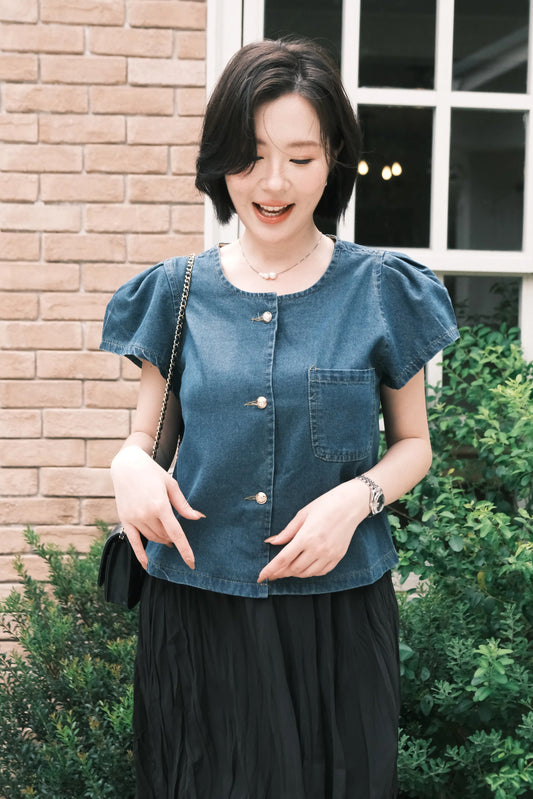 Luna Soft Denim Blouse