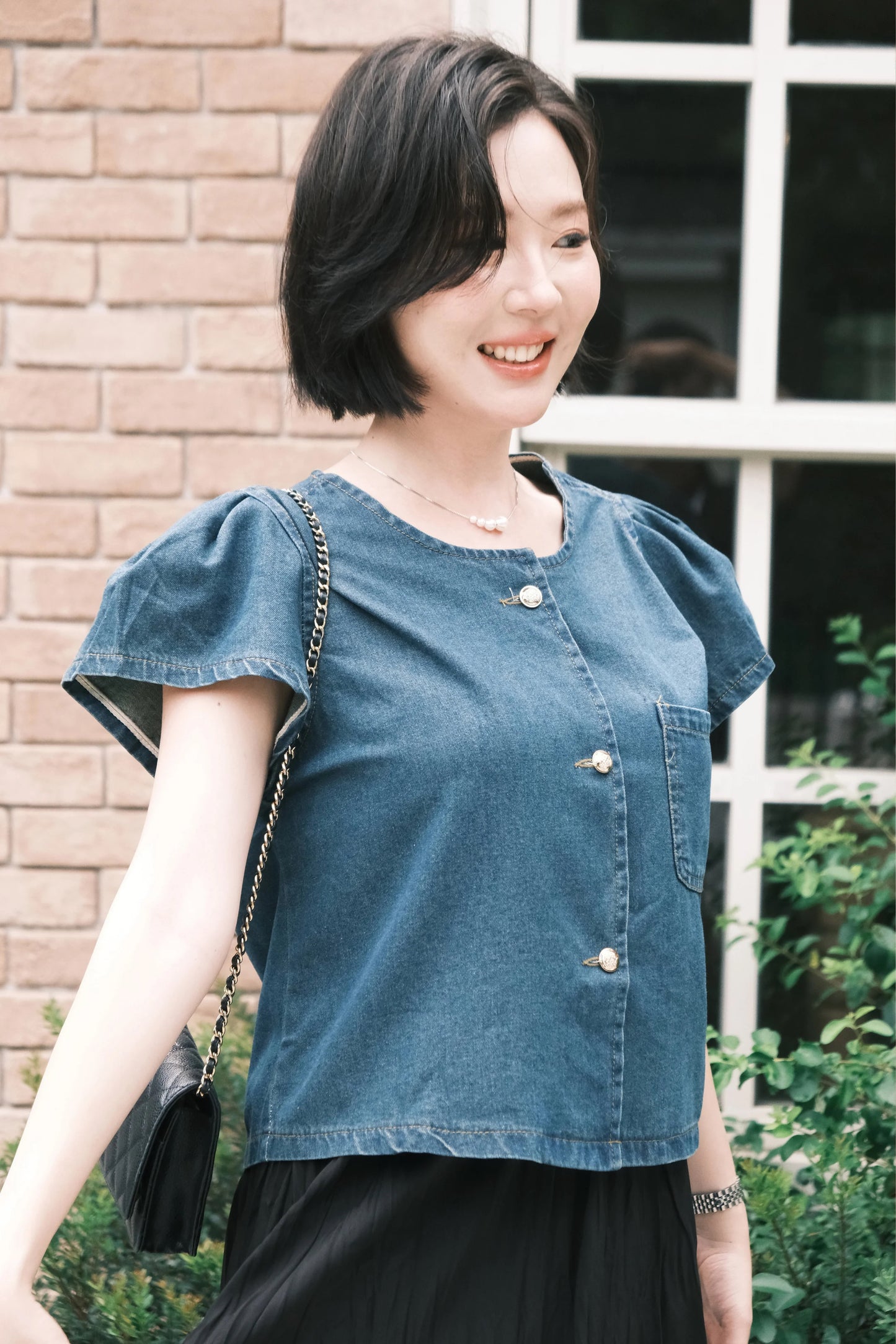 Luna Soft Denim Blouse
