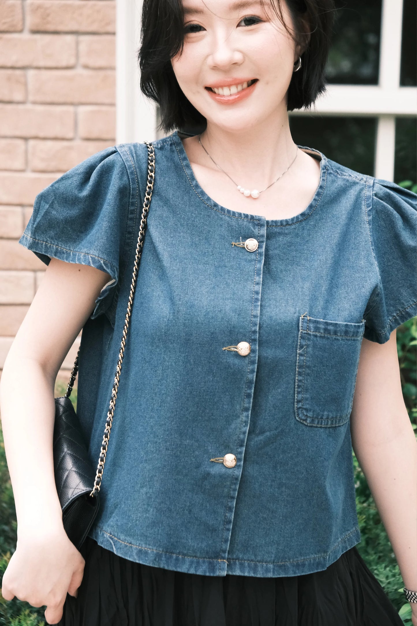 Luna Soft Denim Blouse