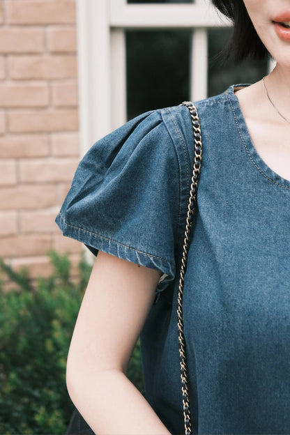 Luna Soft Denim Blouse