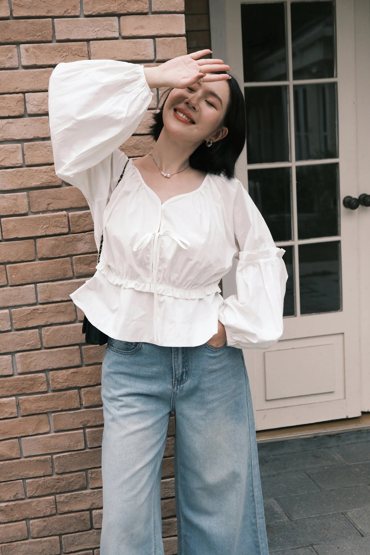 Luna High-Waist Wide Leg Jeans