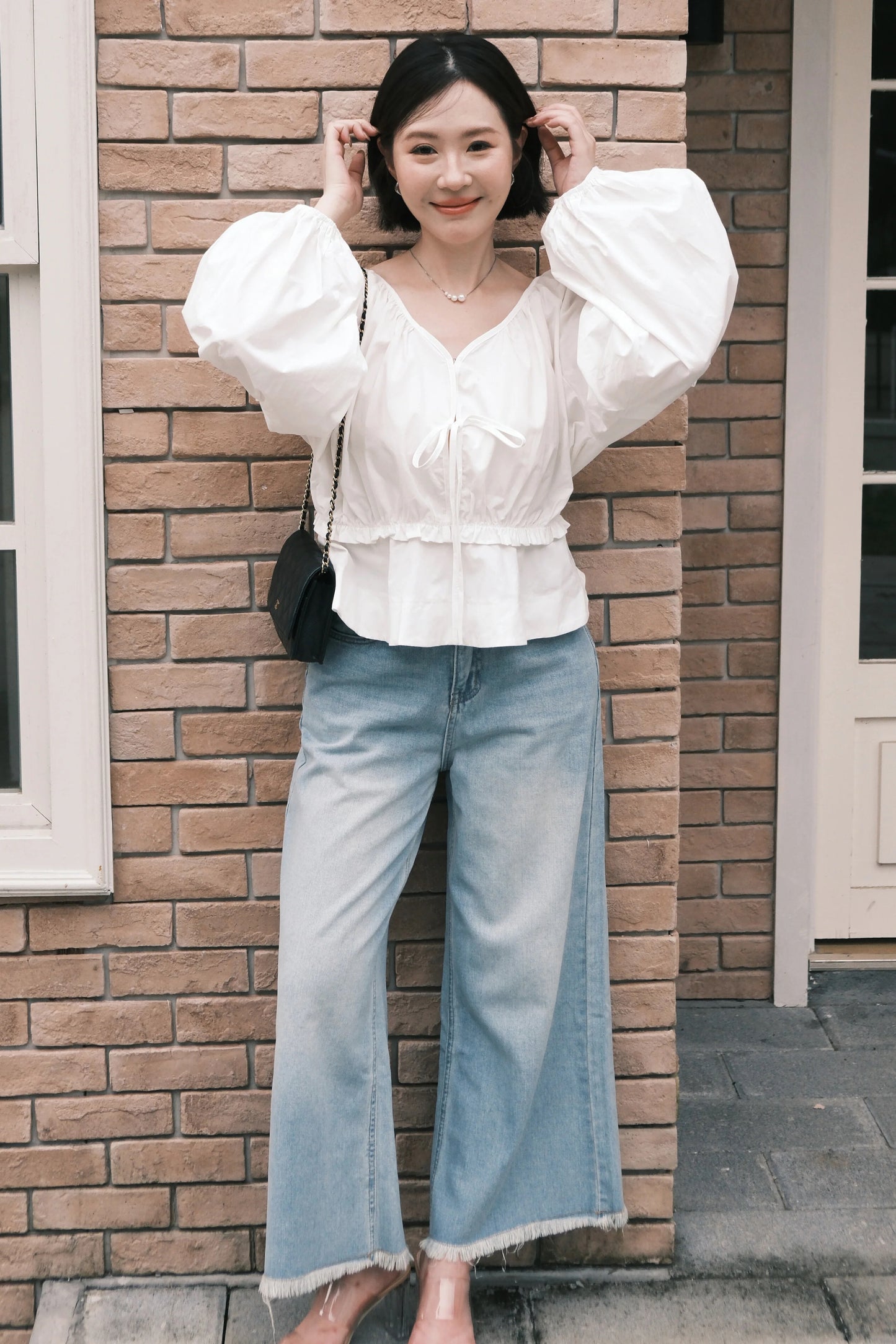Luna High-Waist Wide Leg Jeans