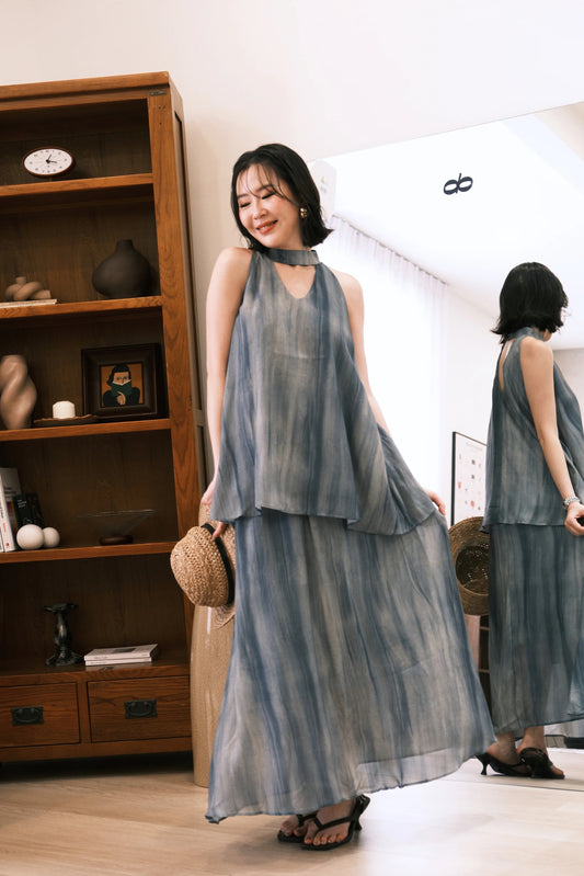 Virel Layered Lounge Set In Blue