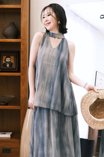 Virel Layered Lounge Set In Blue
