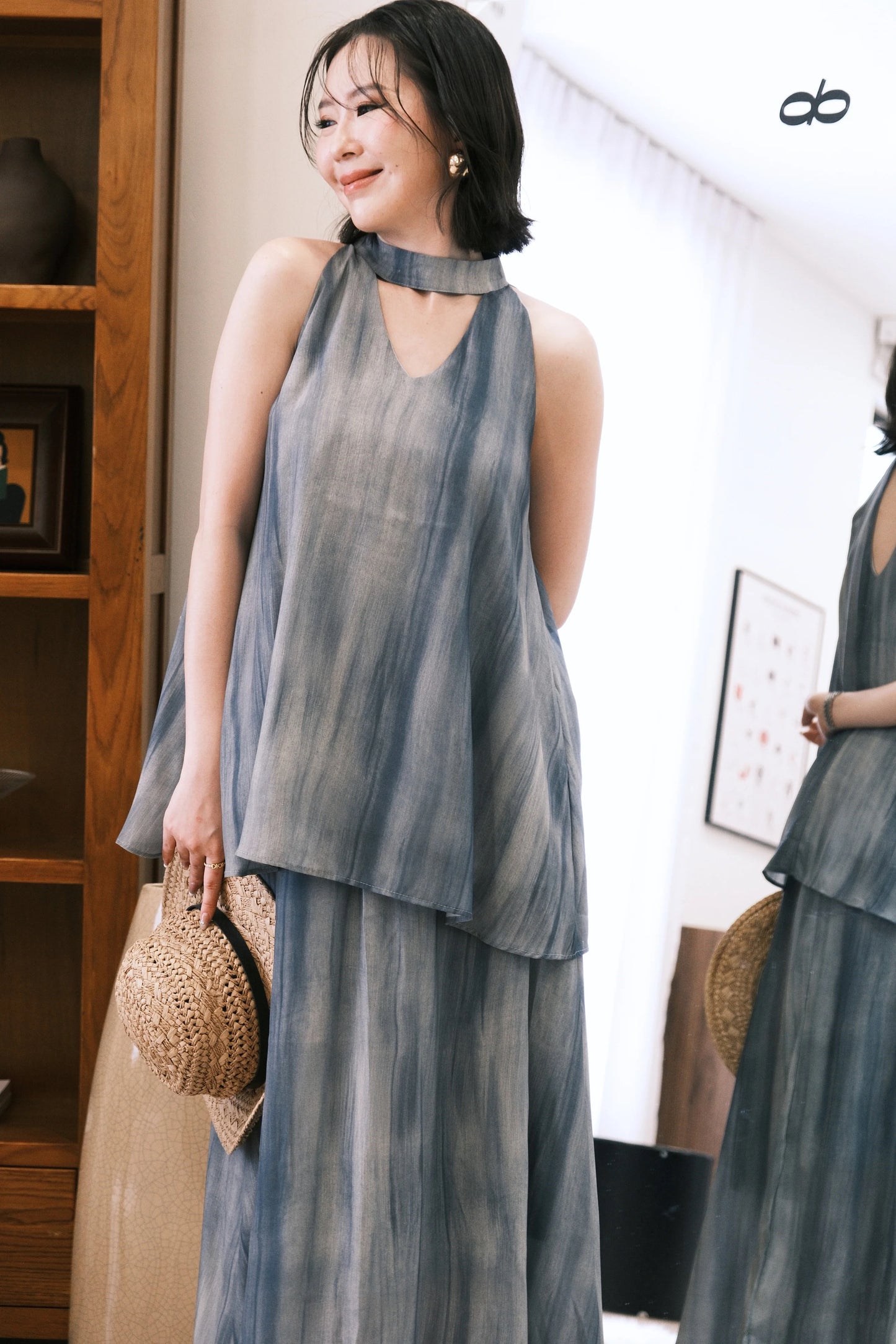 Virel Layered Lounge Set In Blue