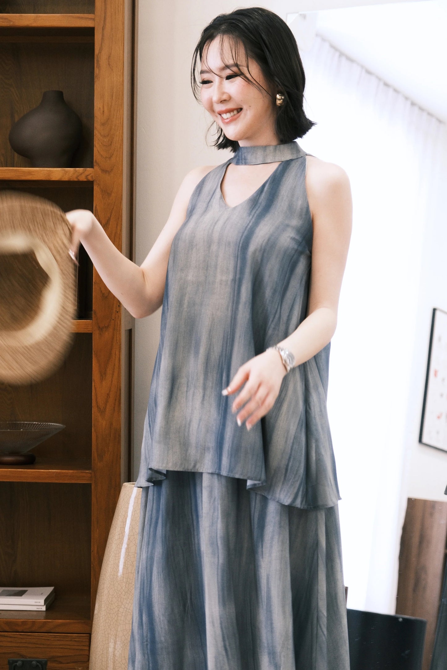 Virel Layered Lounge Set In Blue