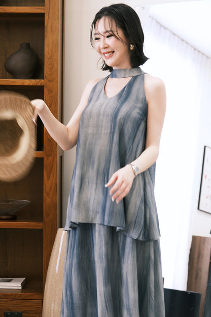 Virel Layered Lounge Set In Blue