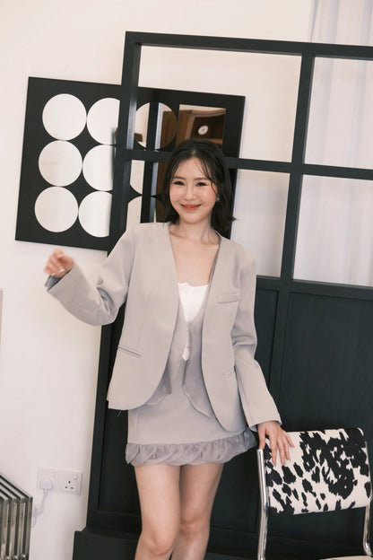 Mira Cloud Blazer Two-Piece Set