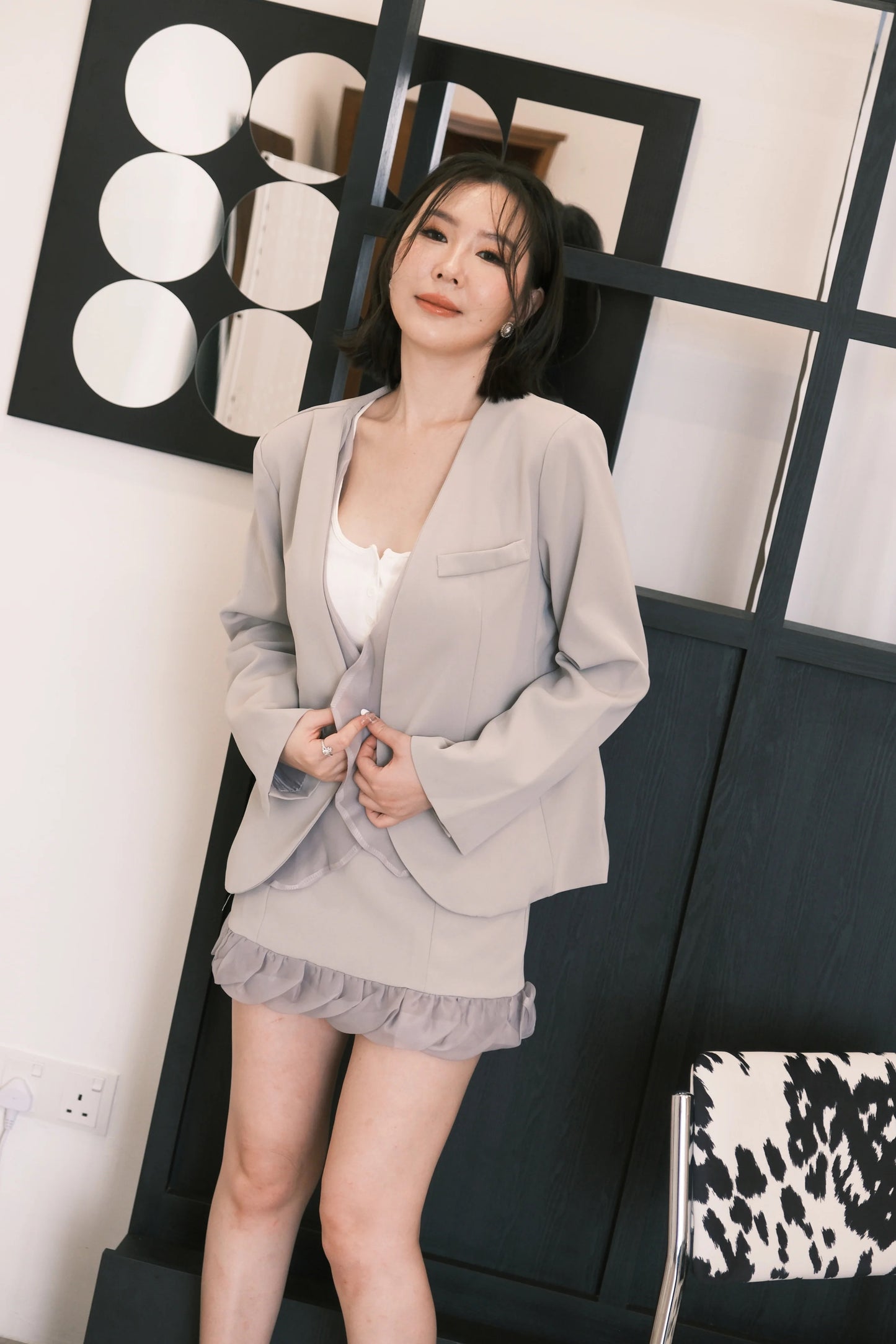 Mira Cloud Blazer Two-Piece Set