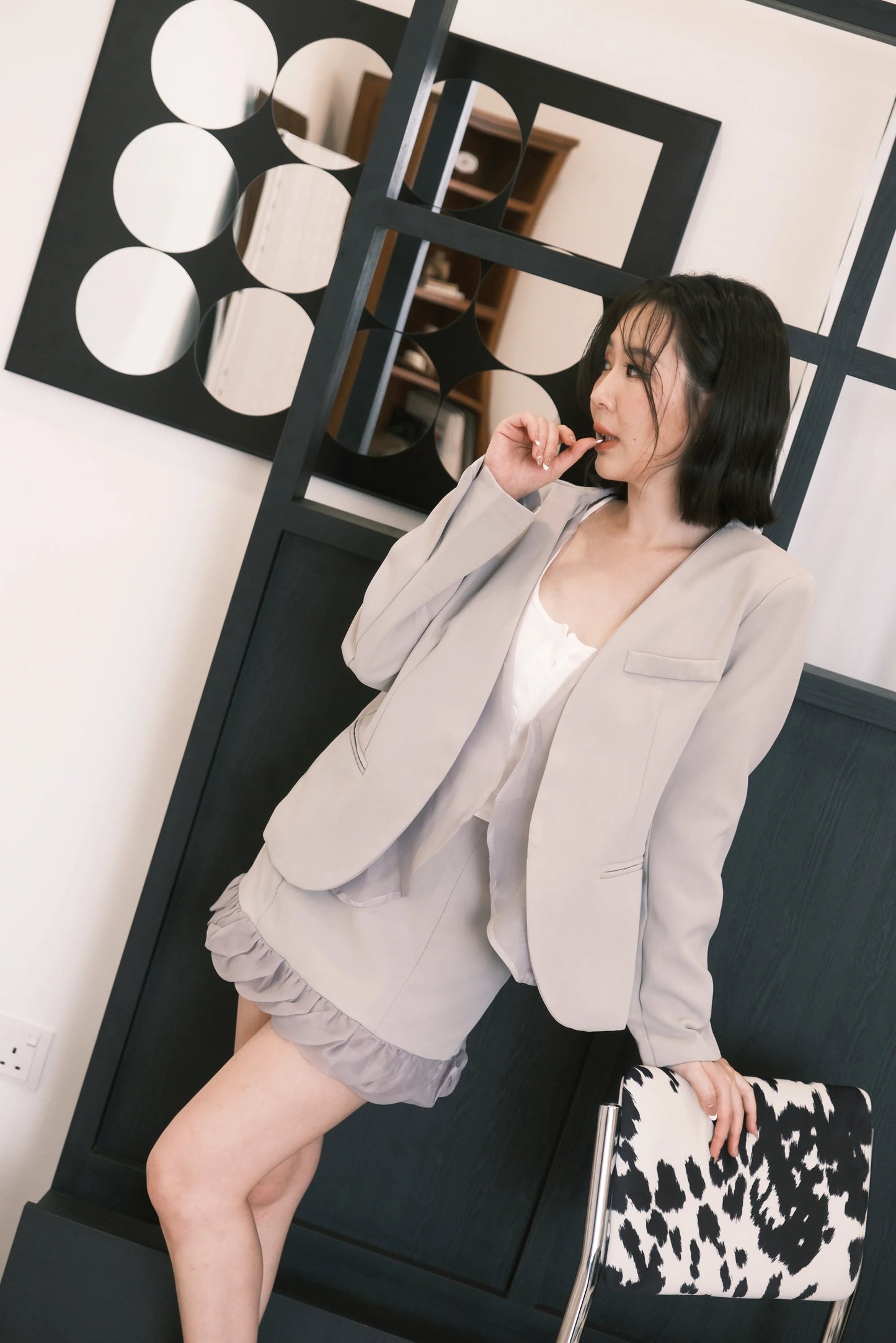 Mira Cloud Blazer Two-Piece Set