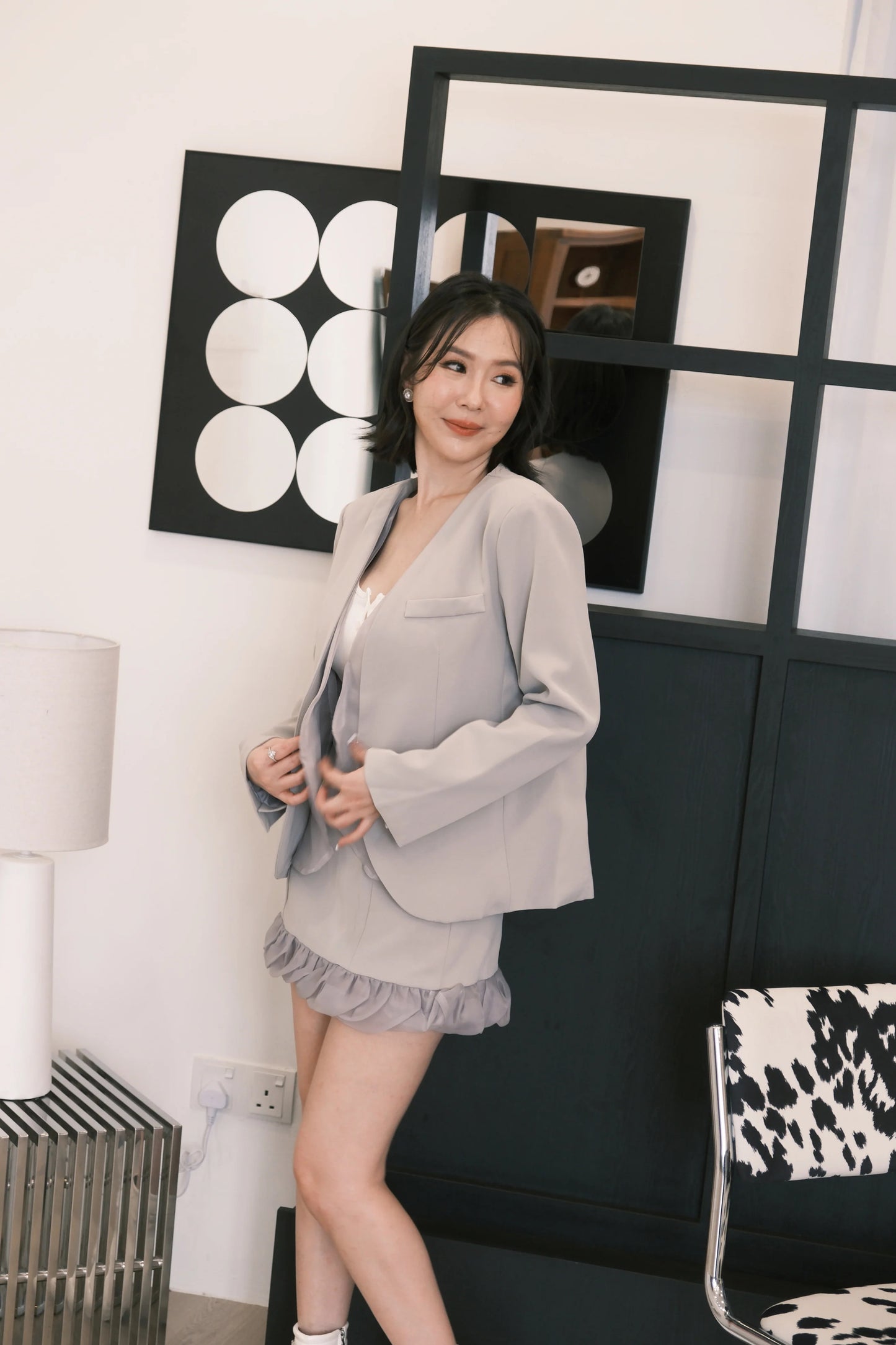 Mira Cloud Blazer Two-Piece Set