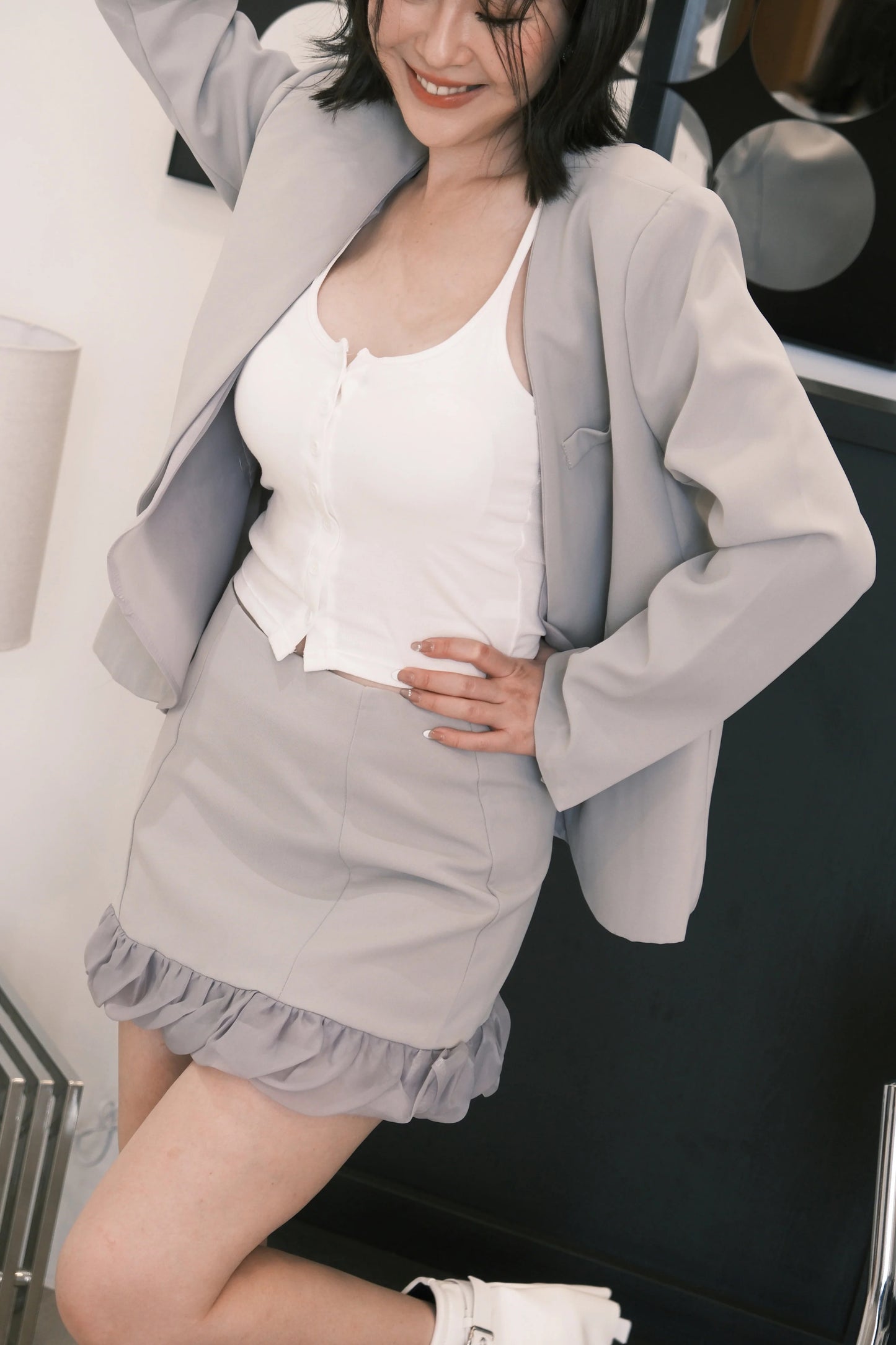 Mira Cloud Blazer Two-Piece Set