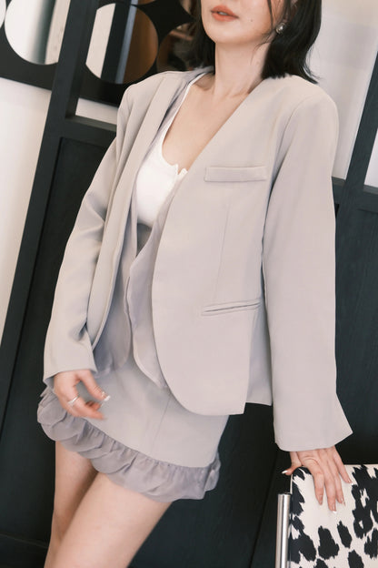 Mira Cloud Blazer Two-Piece Set