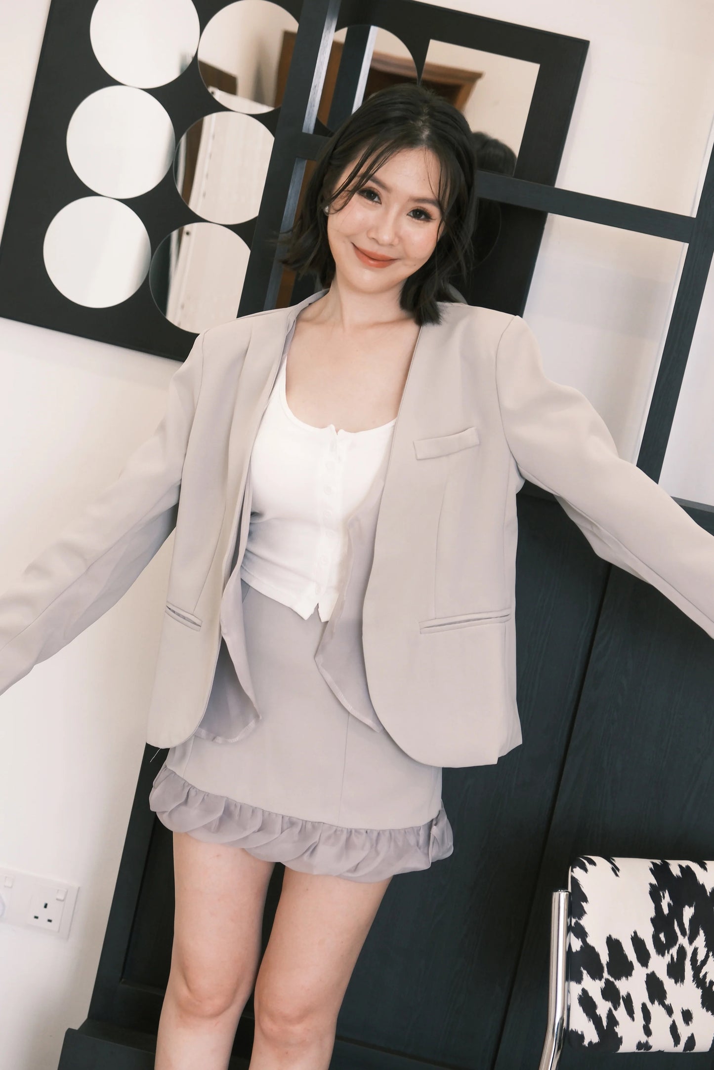 Mira Cloud Blazer Two-Piece Set