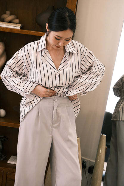 Amélie Tailored Stripe Two-Piece Set