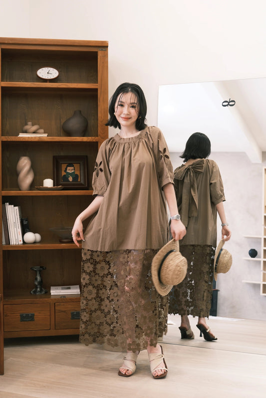 Florence Lace Hem Maxi Dress