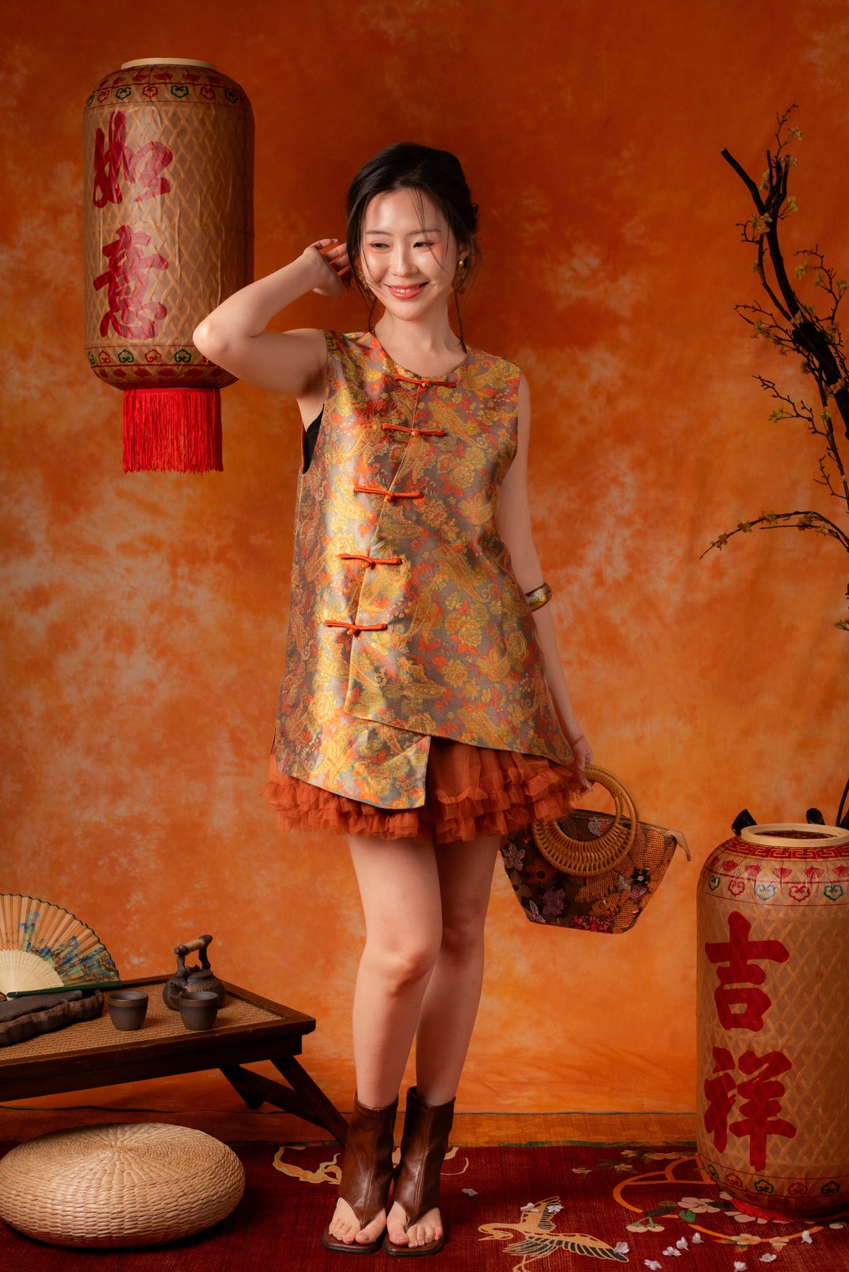 Lorelei Cheongsam Top