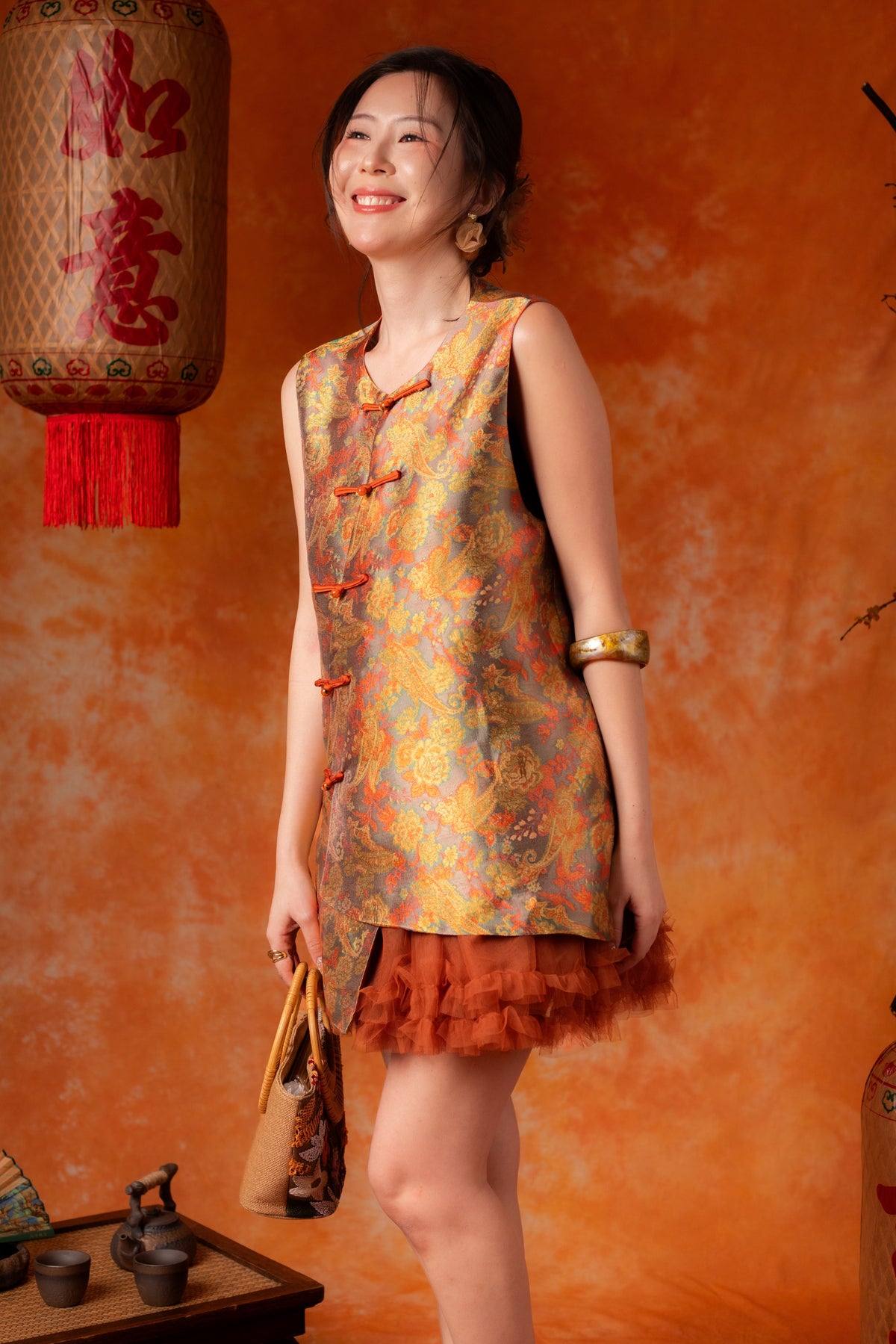 Lorelei Cheongsam Top