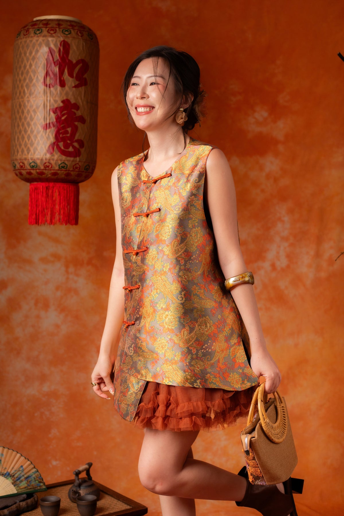 Lorelei Cheongsam Top