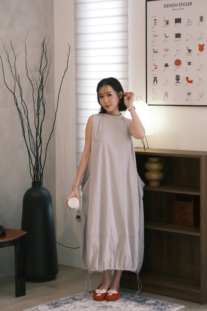 Mila Drawstring Bubble Dress