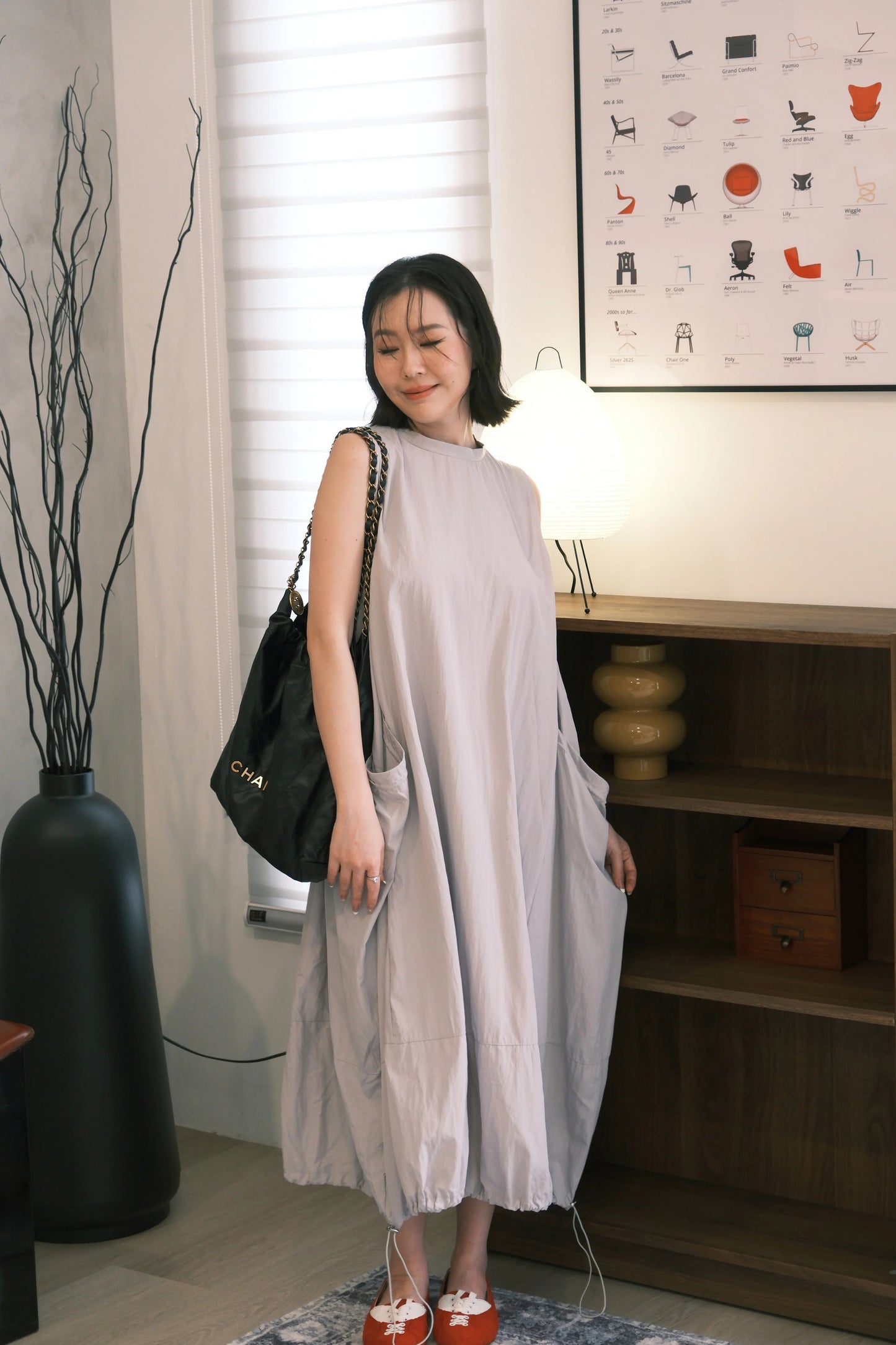 Mila Drawstring Bubble Dress