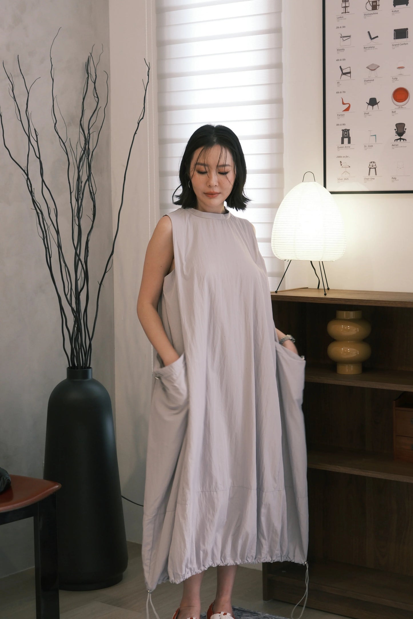 Mila Drawstring Bubble Dress