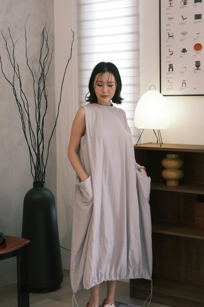 Mila Drawstring Bubble Dress