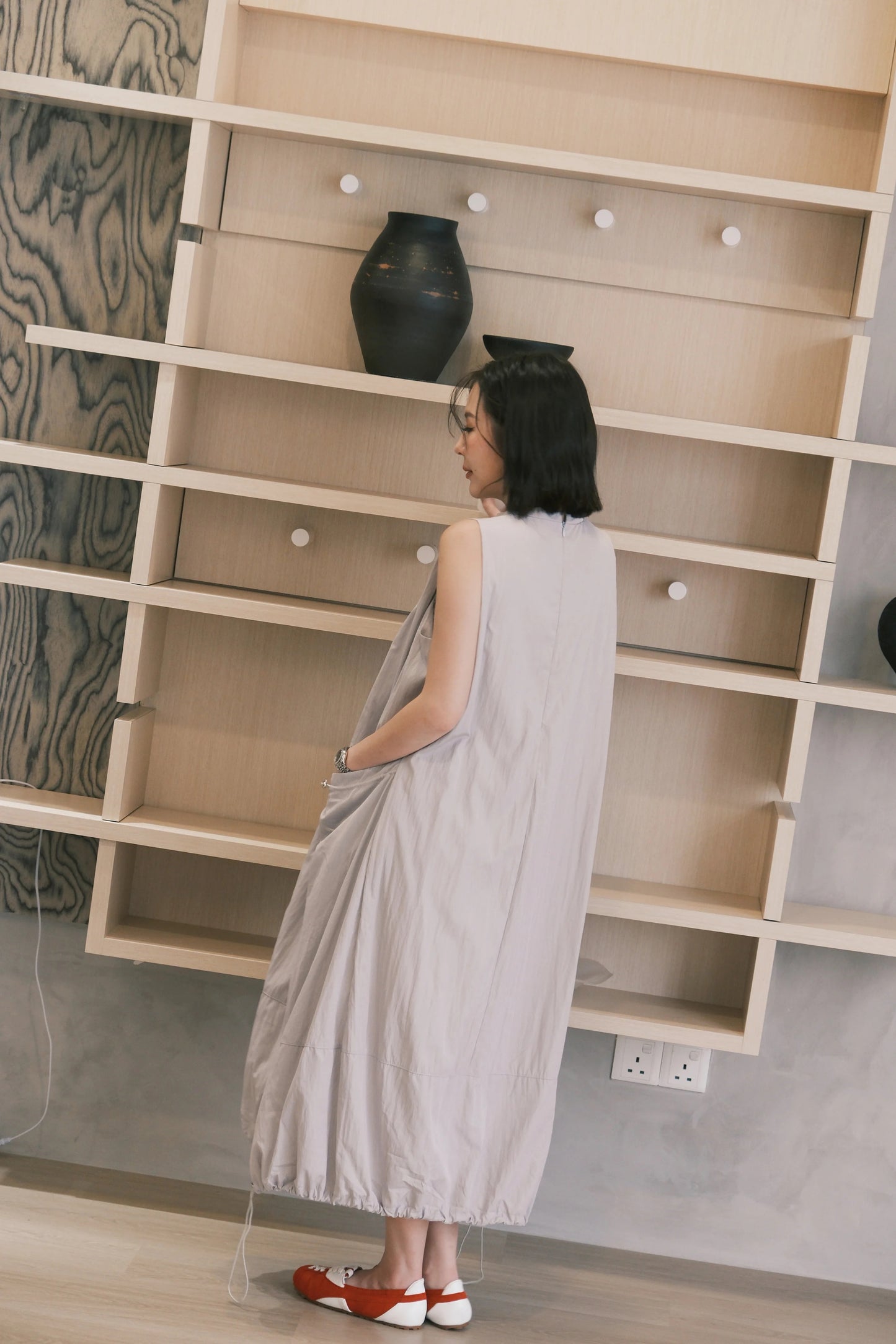 Mila Drawstring Bubble Dress