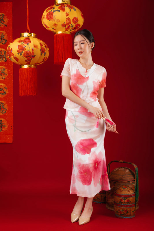 Flora Bloom Top & Maxi Dress Two-Piece Set