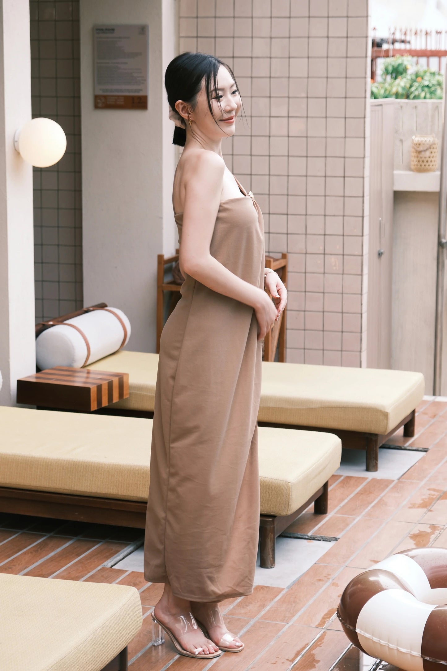 Seraphine Draped One-Shoulder Dress