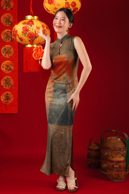 Aurora Koi Cheongsam Dress
