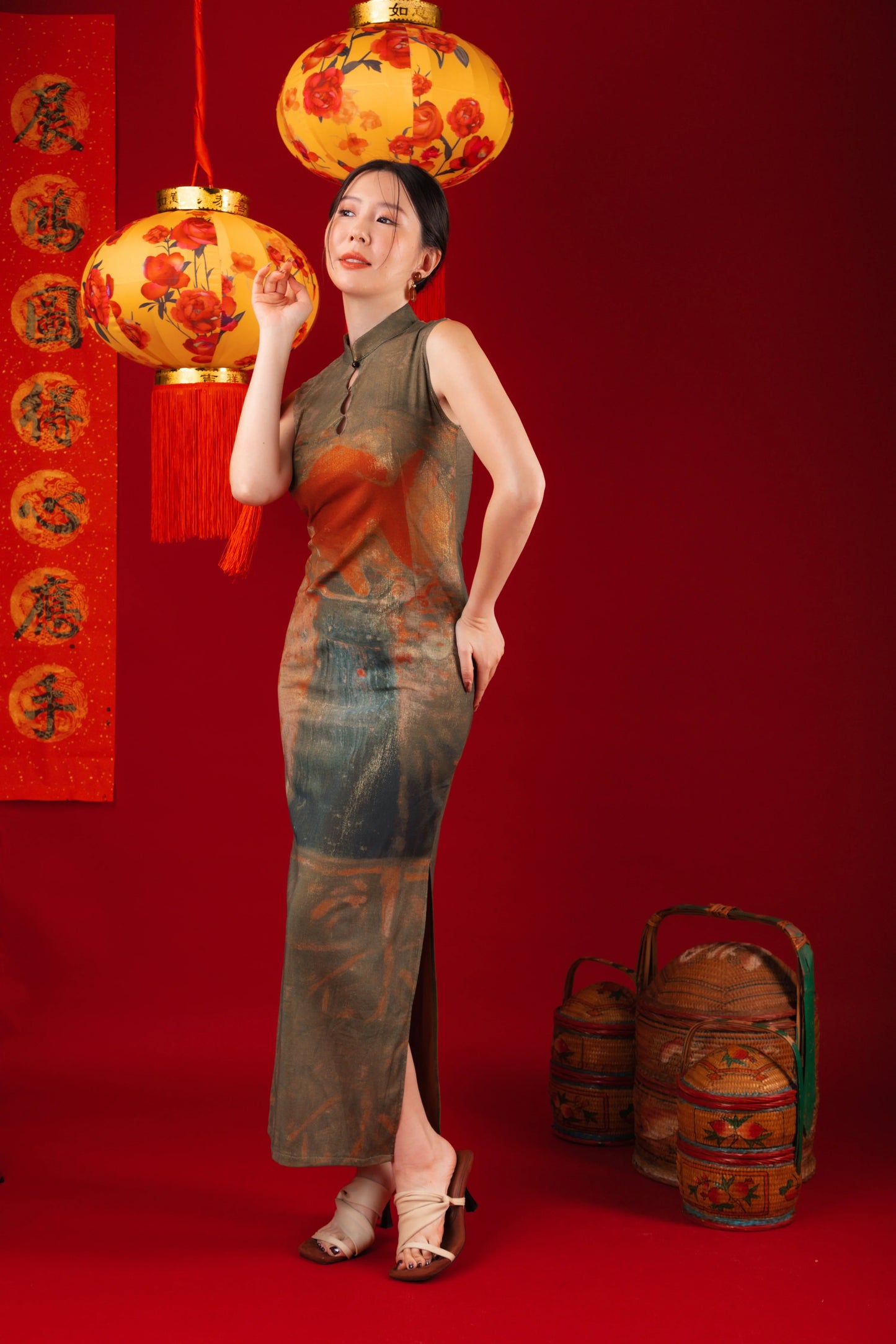 Aurora Koi Cheongsam Dress