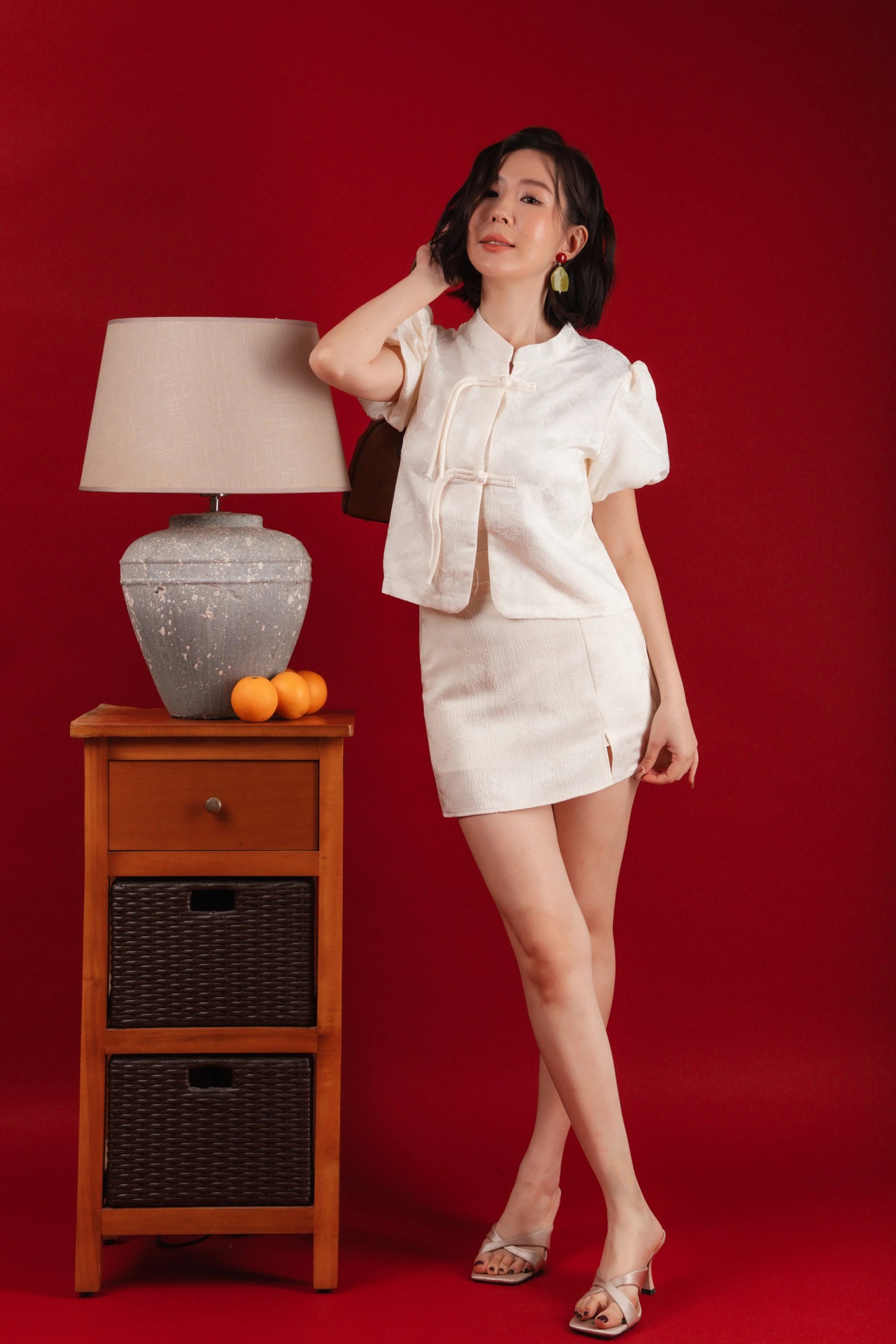 Ivory Knot Jacquard Top