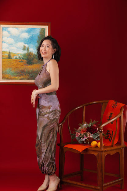 Lilac Dusk Cheongsam Dress