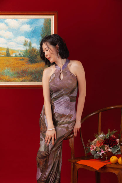 Lilac Dusk Cheongsam Dress
