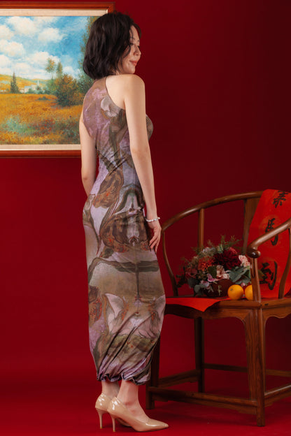Lilac Dusk Cheongsam Dress