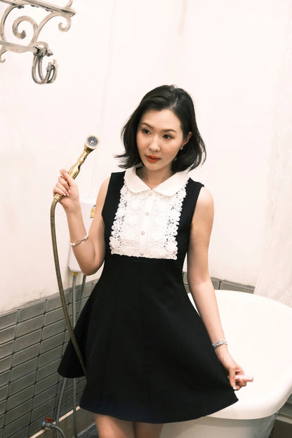 Colette Lace Collar Mini Dress