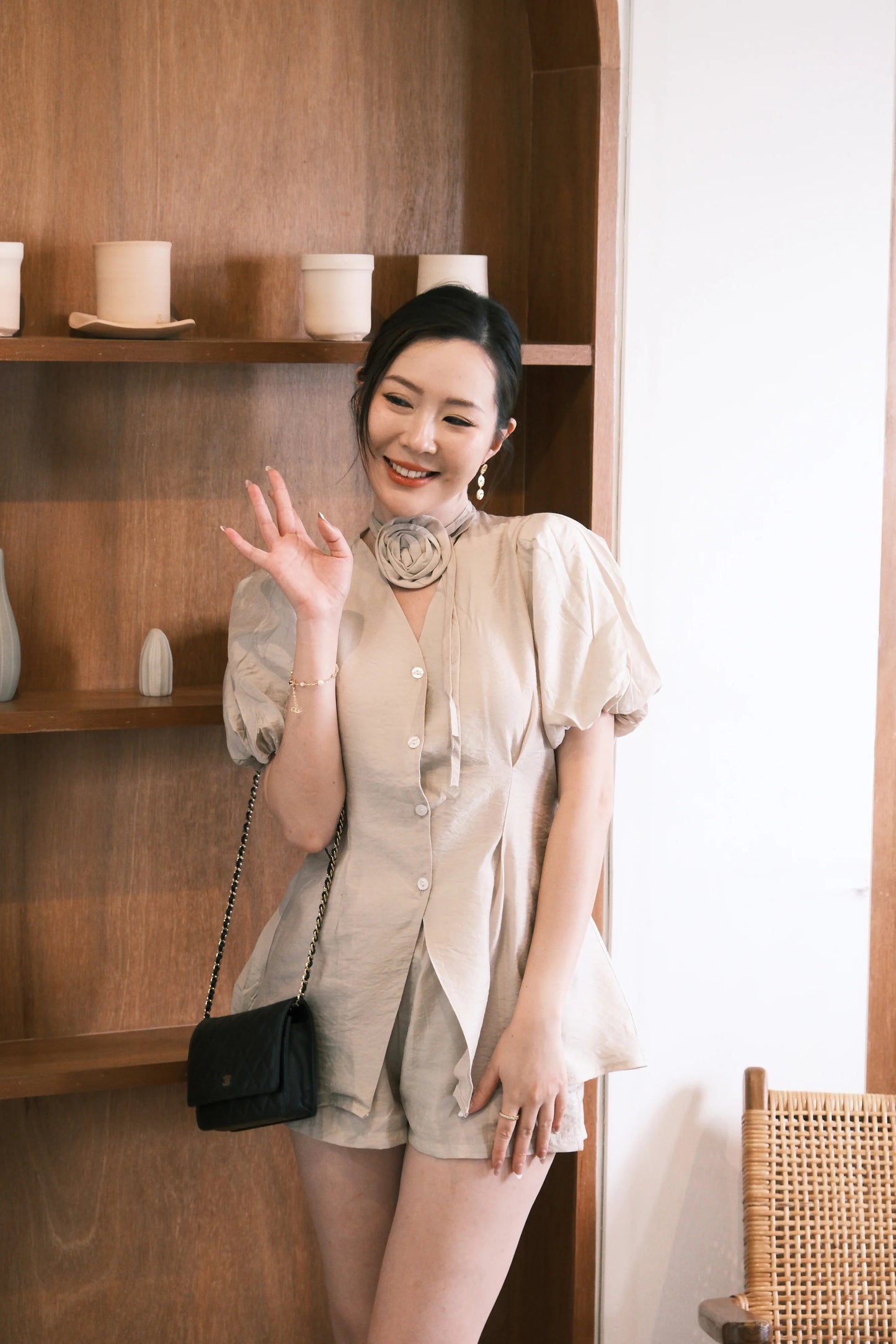 Colette Tailored Puff Sleeve Set